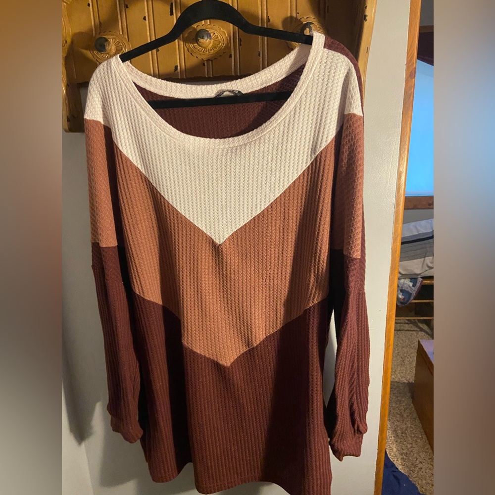 BloomChic top- waffle material